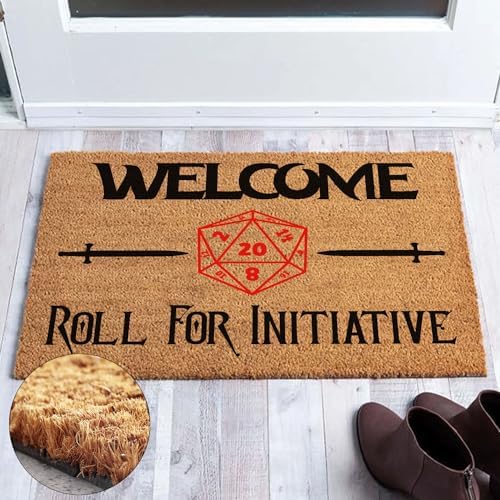 Funny Welcome Coir Doormat for Porch Decor - Personalized Rug with Heavy-Duty PVC backing, Non-Slip, 23.6 x 15.9 inch - Image 5