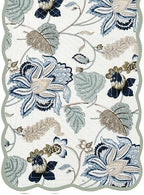 Botanica Mist - Bloom Collection Luxury Handcrafted Runner (Reversible) Cotton Quilted Fabric Machine Washable – Elegant Home Decor – 14 x 72 inches - Image 3