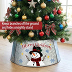 Small Christmas Tree Collar 21 Inch Diameter Base, Xmas Metal Tree Collar - Image 6