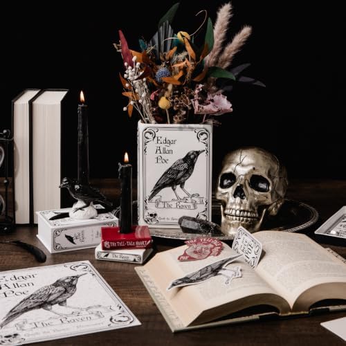 Steel Mill & Co. Ceramic Tapered Candle Holder Set of 2, The Raven - Image 7
