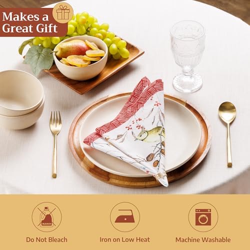 Maison d' Hermine Cloth Napkins Set of 4 Reusable 100% Cotton (18" x 18") - Image 5