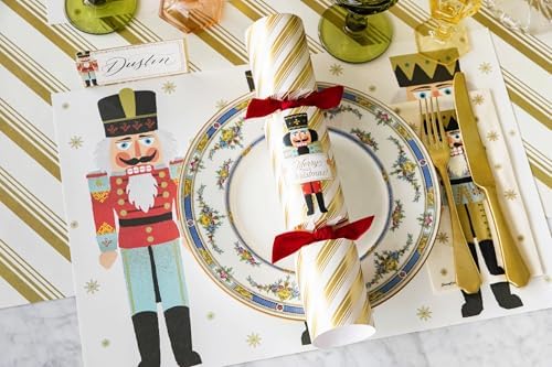 Gold Peppermint Christmas Table Runner - Paper Table Roll for Parties and Winter Holidays - Disposable Table Runner Made in USA - Image 3