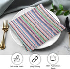 Urban Villa Cloth Napkins 100% Cotton Highly Absorbent Washable Durable Reusable Premium Dinner Napkins Ideal for Gifts for Mothers Day Hotel Farmhouse Parties - Multi Pink (20" x 20", Set of 12) - Image 4