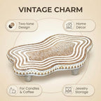 Wood Riser for Kitchen Counter, Wavy Wooden Trays for Decor, Cloud Shapes - Image 5