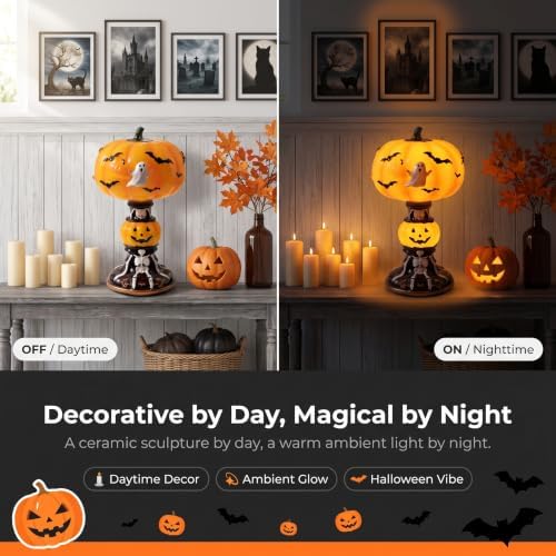 Stained Pumpkin Lamp - Image 4