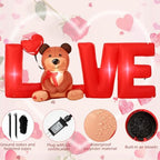 Shappy 9 FT Valentine Inflatable Love Bear, LED Lighted Outdoor Decor - Image 4