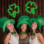 MissAudrey 2Pcs Go Irish Neon Sign, 8 * 9in Shamrock Neon Lights, St. Patrick's Day Decorations with USB/Battery Powered, Neon Sign Hanging for Window Wall Table Bedroom Man Cave Bar Pub Club Party - Image 6