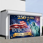 American 250th Birthday Garage Door Cover Decorations, 4th of July Photograph Backdrop America USA Banner 250th Anniversary Garage Door for Independence Day Patriotic Party Outdoor Decor Banners (G) - Image 3
