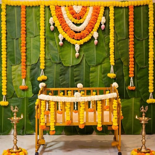 29 Pcs Indian Pooja Backdrop Decoration Set Diwali Traditional - Image 2