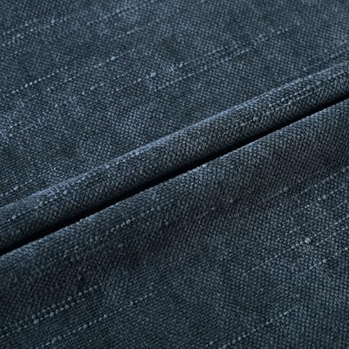 Set of 4 Soft Textured Decorative Throw Pillow Covers 20x20 Inch Cozy Farmhouse Cushion Cover Square Accent Pillow Cases for Bed Couch Sofa Living Room, Grey Blue - Image 5