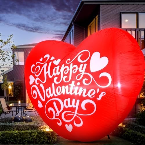 VIHOSE Inflatables Arch Outdoor Decorations Inflatable Arch Build in LED Lights for Party Supplies Decor(5.5 ft,Heart) - Image 5
