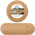13" Round Woven Placemats Set of 12, Plate Chargers for Dining Table by XOHUYD