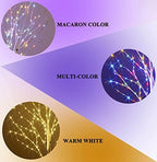 Hairui Lighted Birch Branches Battery Operated with 8 Functions 100 Multi Color and Warm White Lights, Pre Lit Twig Branches for Easter Christmas Party Room Decoration - Image 3