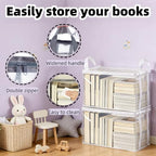 4 Pack Clear Comic Book Storage Containers, White - Image 3