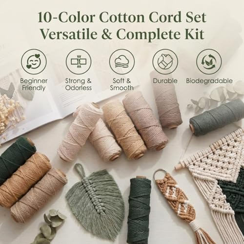 Timgle 20 Rolls Macrame Cord 3 mm X 875 Yards, Spring Colors - Image 6