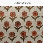 Linen Throw Pillow Covers 20x20 inch Terracotta and Olive Decorative Pillow Covers for Living Room, Bedroom - Image 7