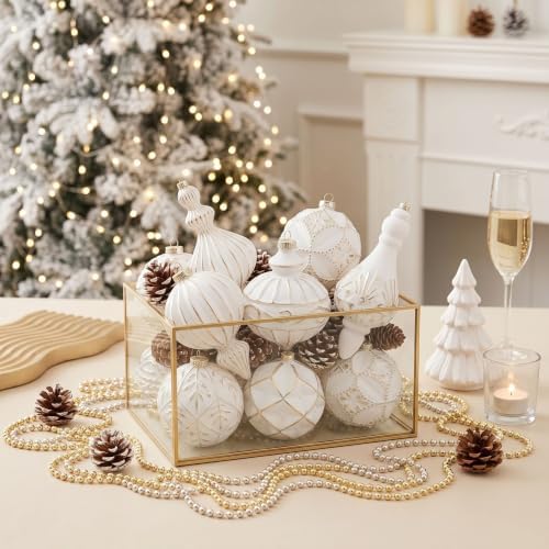 Valery Madelyn 14ct Vintage Christmas Tree Decorations Ball Ornaments Set - Image 4