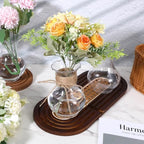 12 Pack 5.7" Plastic Small Vases for Centerpieces with Jute Twine, Plastic Bud Vase Bulk, Flower Vases Bulk Hyacinth Avocado Growing Vases for Wedding Living Room Table Decorations - Image 5