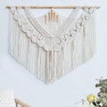 Achart Macrame Wall Hanging Large- Boho Wall Decor- large wall art- Wall Decor Living Room- Macrame Tapestry Boho Decor for Bedroom (Leaf &Wood Bead) by Achart