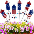 Pickmesh 6 Pcs Easter Outdoor Decorations Bunny Rabbit Yard Stake Metal by Pickmesh