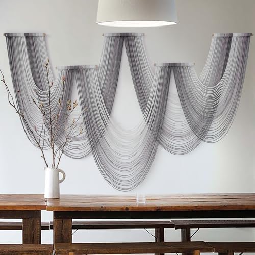 IOWER Macrame Wall Hanging Dip Dyed Purple Tapestry Fiber Art Boho Decor - Image 2