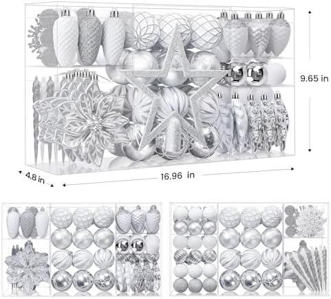 SHareconn 106 PCS Christmas Ball Ornaments for Christmas Tree Decorations - Image 5