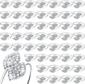 Hotop 300 Pcs Silver Napkin Rings Set for Fall Thanksgiving Table by HOTOP