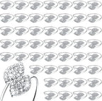 Hotop 250 Pcs Silver Napkin Rings Set for Fall Thanksgiving Table by HOTOP