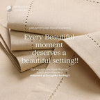 Beige Cloth Napkins 18"x18" - Set of 12 - Soft, Durable, Absorbent, Reusable, Washable - Hemstitch Mitered Edges - Perfect for Everyday Dining, Fall, Weddings, Baby Showers, Dinner - Image 6