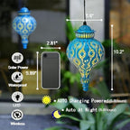 Moroccan Solar Lanterns Outdoor Waterproof Hanging Garden Decor - Image 3