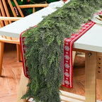 9FT Thick Christmas Garland with 240 Cedar Branches, Real Touch Green Cedar Garland for Christmas Decorations, Artificial Greenery Garland for Table, Mantle, Wall, Indoor, Outdoor Holiday Decor - Image 3