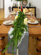 6FT Extra Full Cedar Pine Garland,Real Touch Christmas Garland for Mantle - Image 5