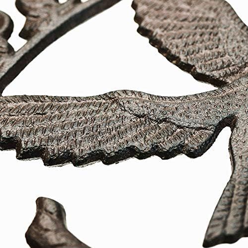 Sungmor Cast Iron Plant Hanger Wall Hooks - Hummingbird & 10.4 inch & 2PC - Image 5