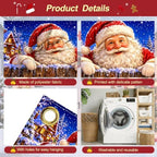7x16FT Christmas Santa Claus Garage Door Cover Decorations Merry Christmas Garage Door Banner for Outdoor Indoor Christmas Decorations Party Photography Backdrop - Image 3