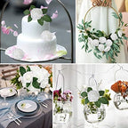 AmyHomie White Rose 50pcs Real Looking Artificial Flowers w/Stem - Image 5