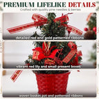Cindeer 16 Pcs Mini Christmas Tree Tabletop 8-10'' Christmas Centerpieces - Image 4