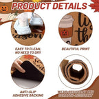 Jenaai Fall Football Front Door Mat 24x36 in Tis The Season Coir Doormat - Image 3