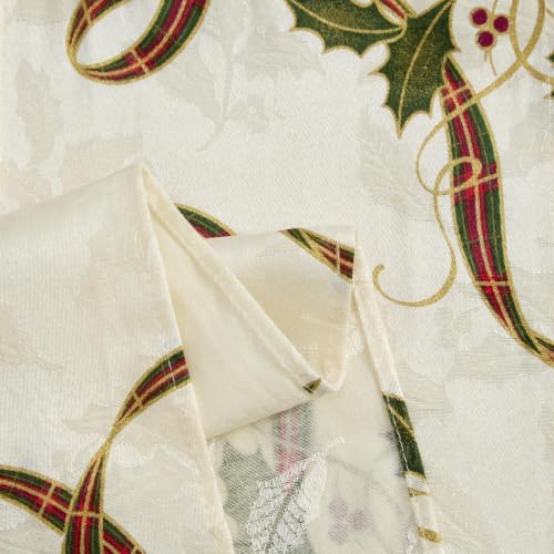 Lenox Holiday Nouveau Table Runner, Multicolor - 14" W x 90" L - Image 4