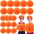 Suncalla 20 Pcs Marigold Paper Flowers Bulk, Orange, 18 Inch,20 Inch by Unknown
