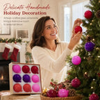 FoldTier 9pcs 3" Colorful Glass Ball Christmas Tree Ornament, Mix Color - Image 5