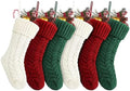 Fesciory 18 Inch Christmas Stockings, 6 Pack Large Cable Knit Xmas Decor by Fesciory