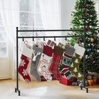 GloTika Christmas Stocking Holder Stand, 8-Hook Freestanding, Metal - Image 7