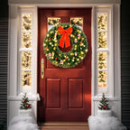 VINGLI 30 Inch Christmas Wreath Prelit Front Door Battery LED Decor - Image 2