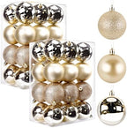 TranquilBliss Christmas Ball Ornaments, 48-Pack, 2.5-Inch, Champagne by Unknown
