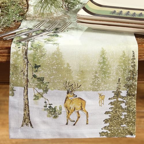 Park Designs Woodland Winter Table Runner 13" x 54" - Image 2