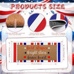 Moucuny 2 Pcs Veterans Day Outdoor Mat, Non-Slip, Long - Image 4