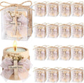 MTLEE 16 Pack Wooden Tealight Candle Holder Kit Guest Gifts, Cute by MTLEE