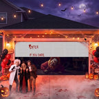 WovWeave 7 x 16 Ft Halloween Garage Door Cover Banner, Clown - Image 4