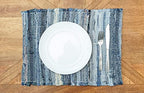 Denim Rag 100% Cotton Vintage Boho Set of 6 Placemats 13" x 19" - Image 6