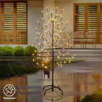 LIGHTSHARE 3FT 112LED Star Light Tree, for Home Festival Party Christmas, Indoor and Outdoor Use, Warm White - Image 3